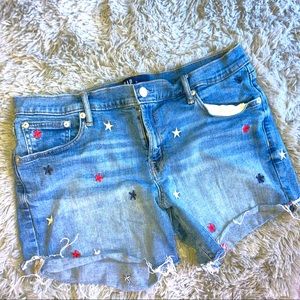 GAP jeans shorts with stars Sz 31